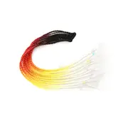 2 Pcs Ponytail Hairpiece With Rubber Band Hair Ring Long Braid Synthetic Hair Pony Tail Hair Extensions