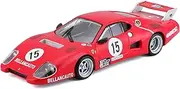 [Bburago] Ferrari 512 BB Series II (1981): 1:43 Scale Model Car, Ferrari Racing Series, Gift Box, 12 cm, Red #15 (18-36308)