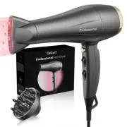 Hair Dryer with Diffuser, Professional Salon Ionic Blow Dryer with Nozzle, 2 ...