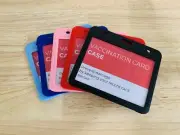 Vaccination Card Color ID Holder Protector Case Heavy Duty 4”x 3” Right Fit CDC