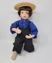 1991 Amish Blessings Adam Boy Porcelain Doll by Julie Kruger for Knowles COA