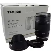 New TAMRON 18-400mm f3.5-6.3 Di II VC HLD Lens for Canon EF