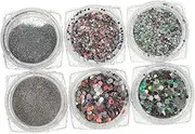 ADOCARN Nail Glitter Fall Glitter for Nails Foil for Nails Nail Nail Polish Glitter Blue Nail Polish Nail Foil Flakes Powder for Gel Nails Fall Gel Nail Stickers Opal Nail