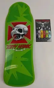 Powell Peralta Tony Hawk Chicken Skull Skateboard Deck With Card New