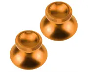 2pcs Grip Stick for PS4 Xbox One Game System Controller Universal metal mushroom rocker cap-gold