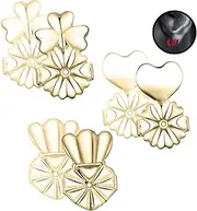 [ELLIFE] 3 Pairs Earring Lifters, Hypoallergenic Upgraded Large Earring Backs for Droopy Ears, for Heavy Christmas Earring.(Gold) Retro Degli orecchini