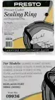 Presto 6 qt. Rubber Pressure Cooker Sealing Ring