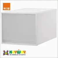 在飛比找momo購物網優惠-【特力屋】深型霧面抽屜整理箱50L 40*50*31.5cm