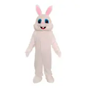 handmade Easter White Bunny Rabbit Adult Mascot Costume Cosplay Dress Adult