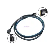 PCIE 4.0 Slimline SAS SFF-8654 Cable 4i to Mini SAS HD SFF-8643 Adapter Cable 1M