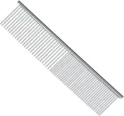 Pet Steel Grooming Tool Poodle Finishing Butter Comb 7 1/2-inch L Silver Dog ...