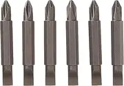 DEWALT Screwdriver Set, #2 Phillips/No. 8 Slotted Double Ended Bit, 6-Pack (DW2024B6)
