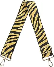[HOODANCOS] Cotton Cloth Messenger Bag Strap Stylish Wide Shoulder Strap Replacement Accessory Zebra Pattern for Versatile Bag Decor and Enhanced Comfort