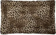 Blueangle Vintage Leopard Print Dog & Cat Bed, Comfortable Pet Bed, Ultra Soft Calming for Small to Large Dogs, 36" x 24