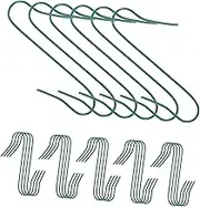 Cabilock 100pcs Christmas Hook White Hangers Christmas Hanging Hook Decorative Ornament Hooks Decorating Shaped Tree Holiday Decorate Decoration Silver Stocking Holder Green Iron
