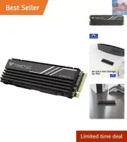 1TB PCIe 4.0 Heatsink Gaming SSD NVMe Phison E27T PCIe Gen4x4 M.2 2280 D NAND...