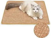 Cat Scratcher Mat, 40 X 60 CM Natural Sisal Cat Scratch Mats, Horizontal Cat Floor Scratching Pad Rug, Protect Carpets and Sofas