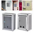 Locking Wall Mounted Mailbox Suggestion Box Postbox Lockable Mailbox