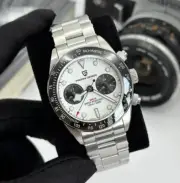 39MM PAGANI DESIGN 1718 Quartz Diver Chronograph Men 100M Waterproof Steel Watch