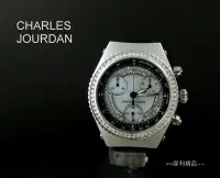 在飛比找Yahoo!奇摩拍賣優惠-【摩利精品】CHARLES JOURDAN 佐登鑽石計時錶*