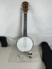 4 String Banjo Ukulele Uke Concert 23 Inch Size Sapele With Bag Tuner + Strings
