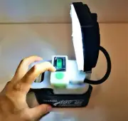 For Makita 18v Adapt LED Light Work Light Flood Spot Light Torch Power Indicator