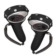 For Oculus Quest 2 VR Headset Controller Grips Cover Case Knuckle Straps Black