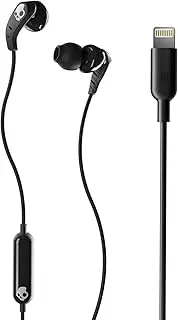 [Skullcandy] Set in-Ear Earbuds with Lightning Connection, Black/White