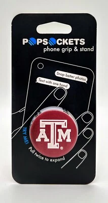Popsockets NCAA Texas A&M TAMU University Football Phone Popsocket Pop Socket