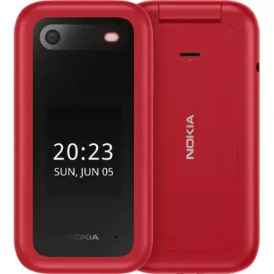 Nokia 2660 Flip 128 MB Feature Phone - 2.8" Flexible Folding Screen TFT LCD QVGA