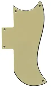 Custom For Gibson SG 61 Guitar Pickguard Scratch Plate,3 Ply Vintage Yellow