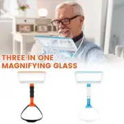 Hands Free Magnifying Glass with LED Lights 5X Flexible Neck Wear pamJj