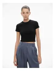 [Witchery] Rib Baby Tee in Black