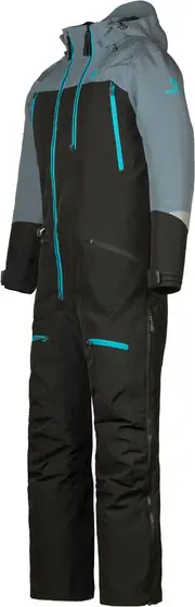 Scott Roop Dryo Ladies One Piece One Piece Snowmobile Suit, black-blue, Size XL for Women Black Blue