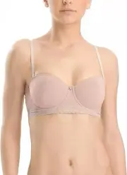 WITH TAG Women's NATORI TRULY SMOOTH STRAPLESS CONVERTIBLE BRA 36B 774070 CAFE