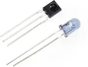 HOMSFOU 5 Pack Hs0038b Ir Receiver Tsal6200 Emitter 2.7-5.5v 38 Khz 45 Degree Angle