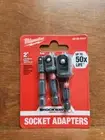 48-32-5033 Shockwave Impact Duty Socket Adapter Set1/4 3/8 1/2 3-Pc Milwaukee