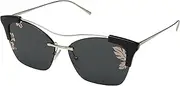 PRADA FULL METAL TEMPLE EVOLUTION PR 21US BLACK/GREY ROSE GOLD 56/13/140 women Sunglasses