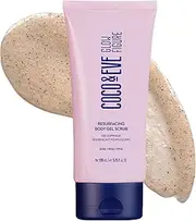 Coco & Eve Resurfacing Body Gel Scrub - Exfoliating Scrub with AHA, BHA for Smoothing, Brightening and Pre-Tan Prep. Improves Dry, Textured Skin, Uneven Tone. Suitable for Sensitive Skin (170 ml)