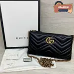 GUCCI MARMONT MINI 黑色 6卡 小包 斜背包 ?443447