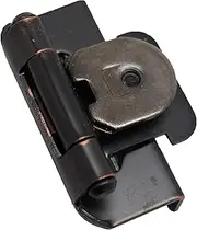 [Amerock] BP8704-ORB 1/2-inch (13mm) Overlay Double Demountable Cabinet Hinge, Oil Rubbed Bronze - 10 Pair (20 Units)