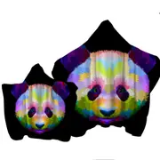 Colorful Panda Head Towel with Hood