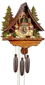 Cuckoo Clock Black Forest house SC 8TMT 2654/9 NEW