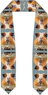 [SKKNT] Cut Guinea Pig Print Graduation Shawl Stole For Academic Commencements Honor Sash Congratulations Gift