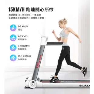 福利品【BLADEZ】U3-Z太空全智能APP跑步機(免安裝/全折疊)-福利品保固6個月