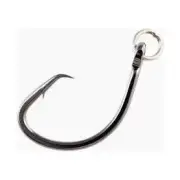 Eagle Claw Trokar Ringed Offset Circle Hook Black Chrome