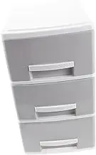 HOOTNEE Box Three Desk Organizer Storage Box Plastic Office Drawer Cabinet for Files and Sundries Efficient Space Utilization Easy to Clean for Office Supplies