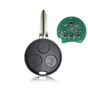 Remote Car Key Fob 3 Buttons 433MHz for Smart Fortwo Forfour Roadster City