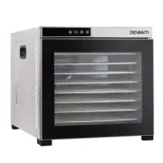 Devanti 10 Trays Food Dehydrator Stainless Steel Fruit Dehydrators Jerky Dryer