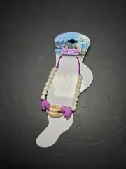 Womens Shell And Dolphin Sealife Anklet Purple